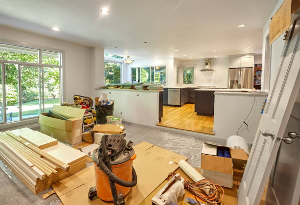 Professional Kitchen Island Installation technician working in Washington Crossing, PA